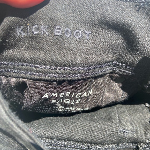 American Eagle NEXT LEVEL Stretch Kickboot Black Jeans Sz:2 Long - Picture 6 of 7